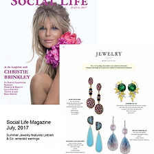 Social Life - July 21 2017 - Summer Jewelry Features Leibish & Co. Emerald Earrings