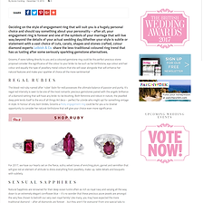 SET YOUR HEART ON THE MOST ROMANTIC JEWEL COLOURED GEMSTONE ENGAGEMENT RING…
