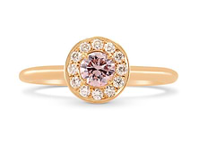 Good workmanship colored diamond ring - Image 1