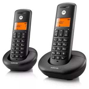טלפון אלחוטי דיגיטלי עם שלוחה Motorola E202