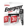 8 סוללות Energizer Max Alkaline AAA LR03 Pack