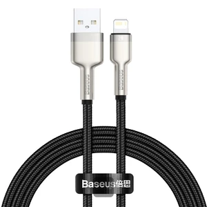 כבל סנכרון וטעינה Baseus Cafule USB - Lightning 2.4A באורך 1 מטר בצבע שחור 
