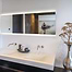 Badkamer spiegel met LED verlichting van B DUTCH. B DUTCH produceert oa. Corian wastafels, badkamermeubels en keukens.