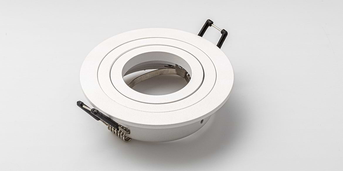 Armatuur: B DUTCH LED inbouwspot Essential Turnable Matt White (diameter 92 mm x hoogte 28 mm) B