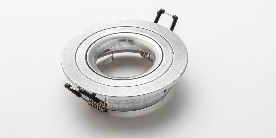 verzekering idee door elkaar haspelen Armatuur: B DUTCH LED inbouwspot Rounded Essential Turnable Aluminium  (diameter 92 mm x hoogte 28 mm) - B Dutch