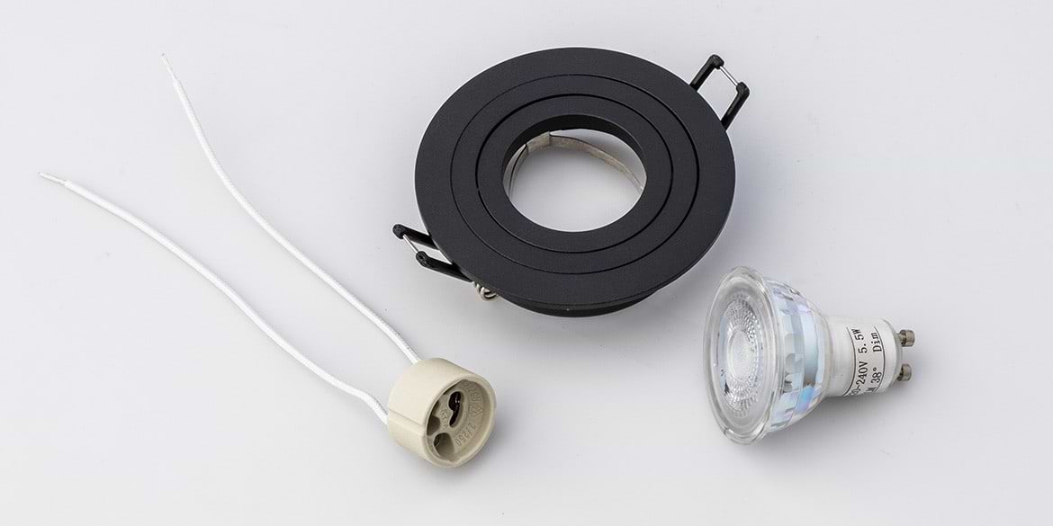B DUTCH inbouwspot Round Essential Turnable Matt Black (diameter 92 mm x hoogte 28 mm) - B Dutch