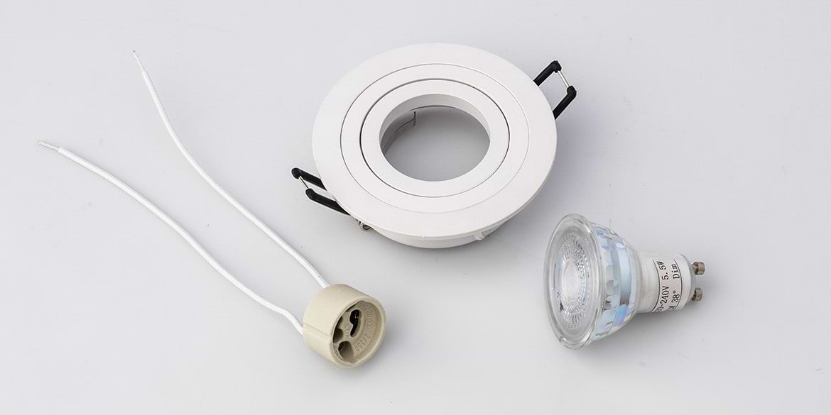 belofte routine vos B DUTCH LED inbouwspot Round Essential Turnable Matt White (diameter 92 mm  x hoogte 28 mm) - B Dutch