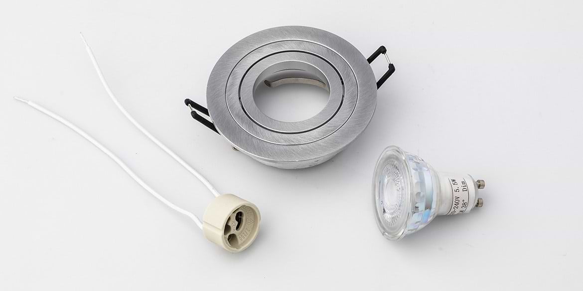 Berg Ellende martelen B DUTCH LED inbouwspot Round Essential Turnable Aluminium (diameter 92 mm x  hoogte 28 mm) - B Dutch
