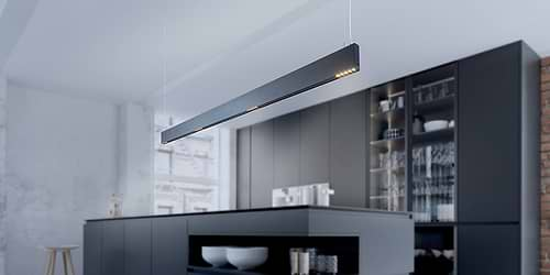 B Design Hanglamp Linear Light Slim Black - - Opbouw - B Dutch