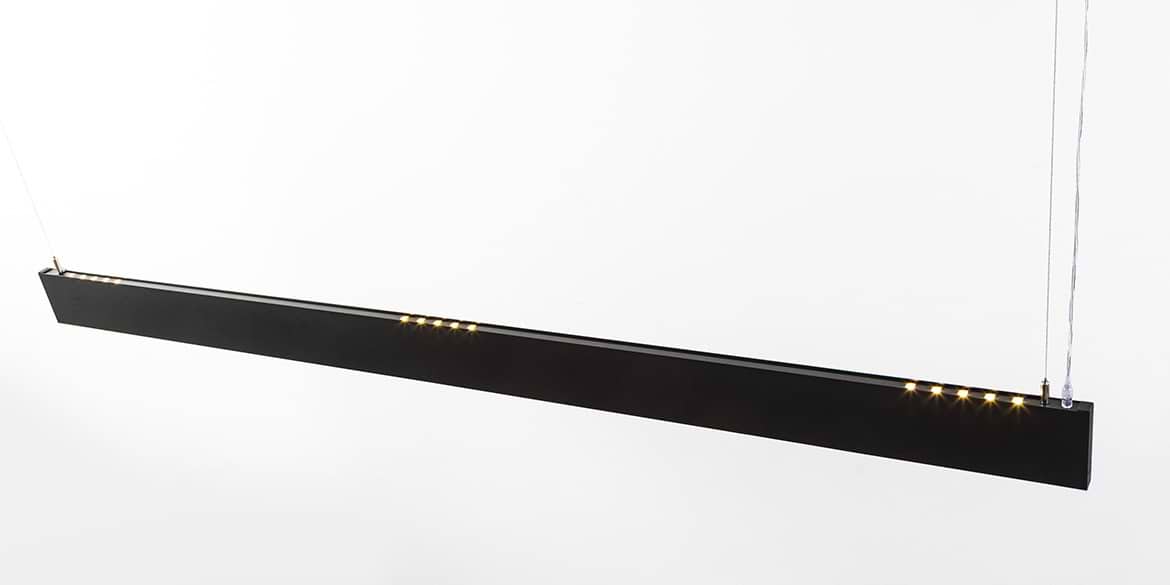 krijgen intellectueel lekken B DUTCH Design Hanglamp Linear Light Slim Matt Black - 1200mm - Opbouw - B  Dutch