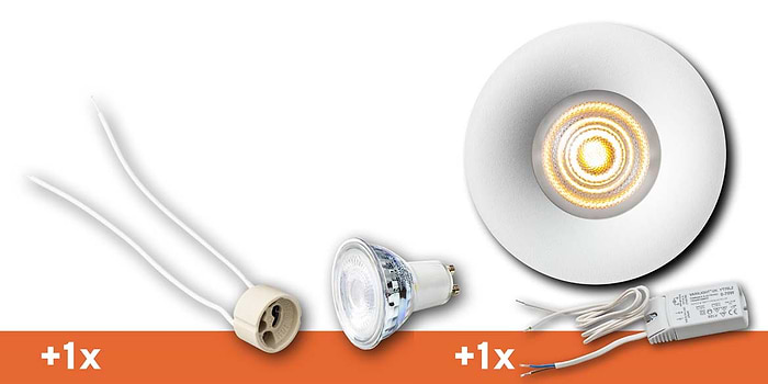 Badkamer Spotjes, inbouwspots badkamer. IP65 LED spots. The Essential collectie van B DUTCH. IP65 spots van geborsteld aluminium, mat zwart of mat wit. GU10 en MR16 en Philips Hue GU10 lichtbron passen in de badkamer spotjes. Armatuur voor GU10, MR16 en Philips Hue GU10 lichtbronnen. Ook dimbaar te maken.