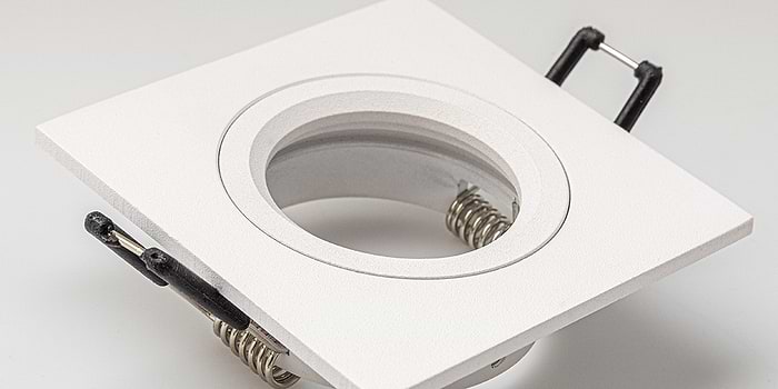 B DUTCH LED inbouwspot Square Essential Descending Matt White (79x79x26mm) - Afbeelding 3