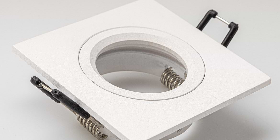 B DUTCH LED inbouwspot Square Essential Descending Matt White (79x79x26mm) - Afbeelding 3