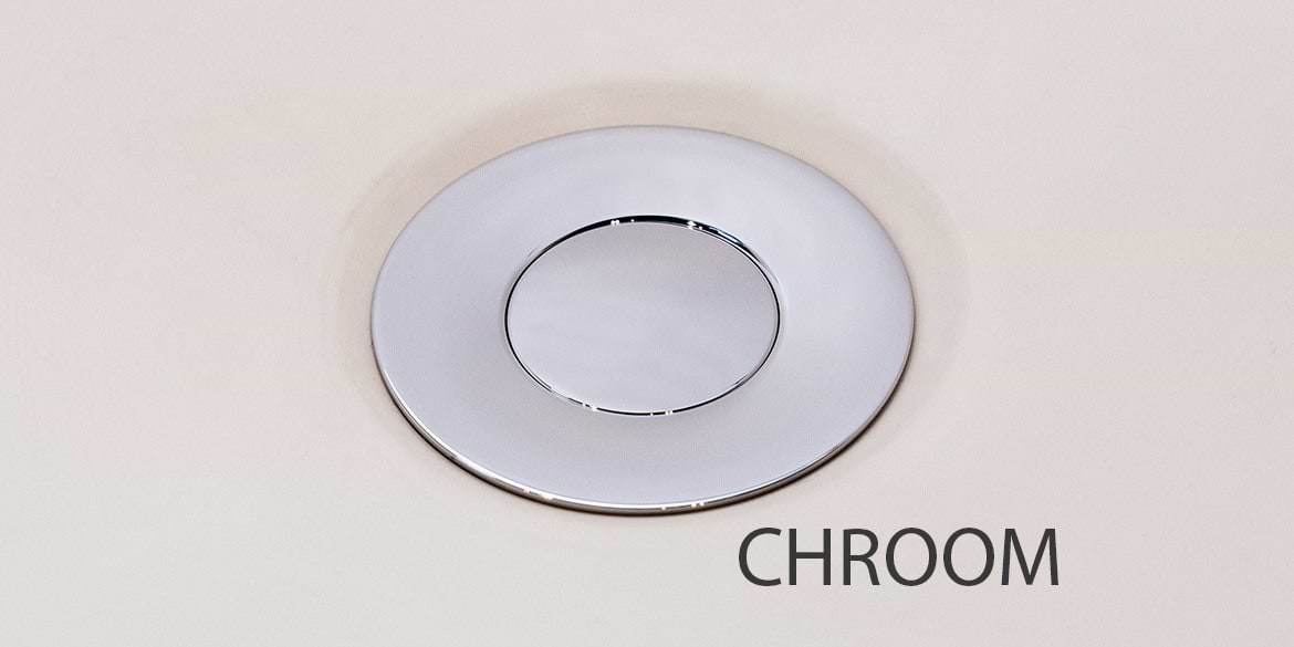 B DUTCH Bad afvoer plug met cover in Chroom