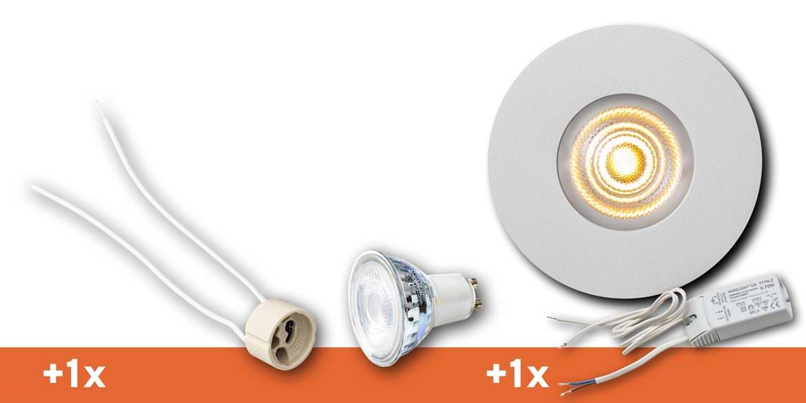Badkamer Spotjes, inbouwspots badkamer. IP65 LED spots. The Essential collectie van B DUTCH. IP65 spots van geborsteld aluminium, mat zwart of mat wit. GU10 en MR16 en Philips Hue GU10 lichtbron passen in de badkamer spotjes. Armatuur voor GU10, MR16 en Philips Hue GU10 lichtbronnen. Ook dimbaar te maken.
