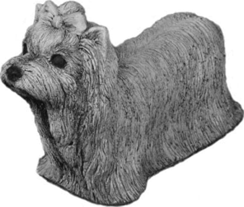 Yorkshire terrier - havefigur i beton-24 cm