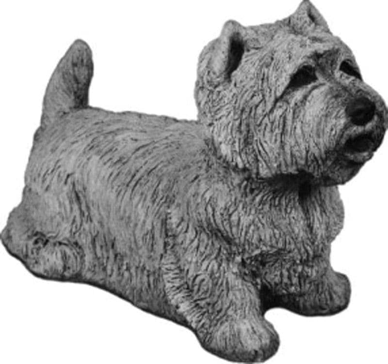 West Highland terrier -figur i beton- 39 cm
