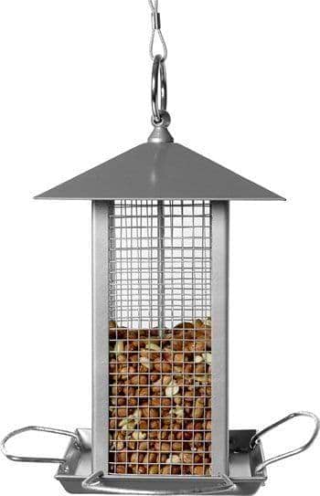 Fuglefoderautomat Grå - Basic Nut - Metal