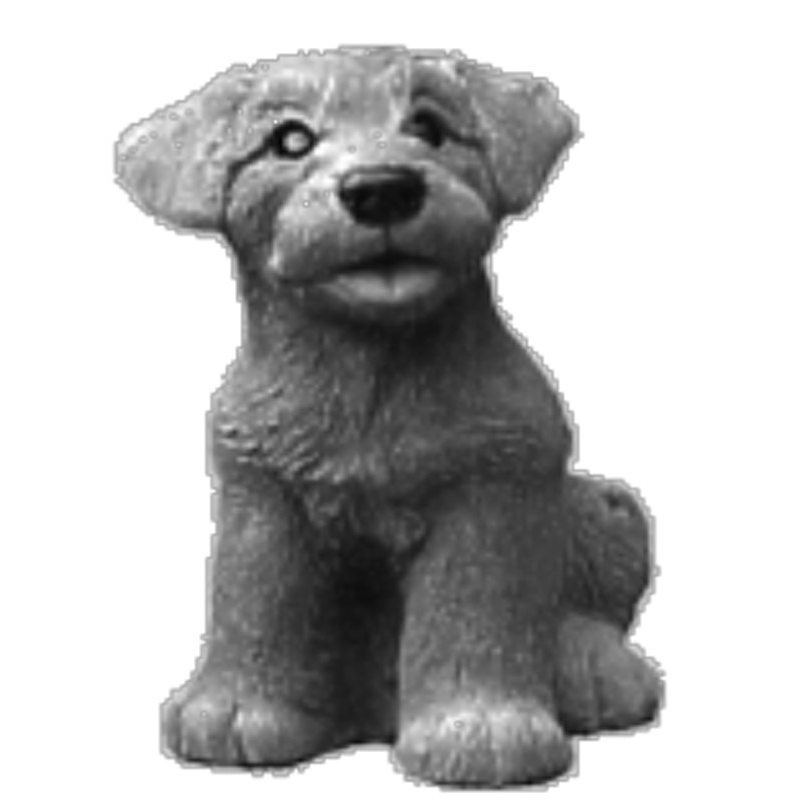 Welsh terrier hvalp - betonfigur - 22 cm