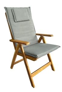 כיסא עץ מרופד גב מתכוונן דגם מוסקט 