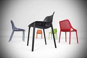 4 כיסאות פלסטיק איכותי דגם רומי