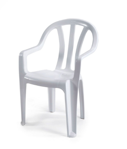 4 כיסאות פלסטיק דגם דליה כתר