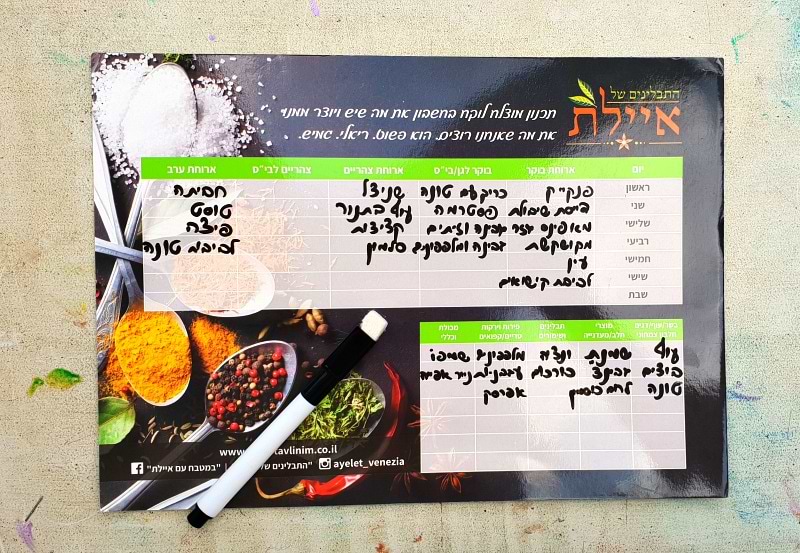5 טיפים לתכנון ארוחות שגם מצליח