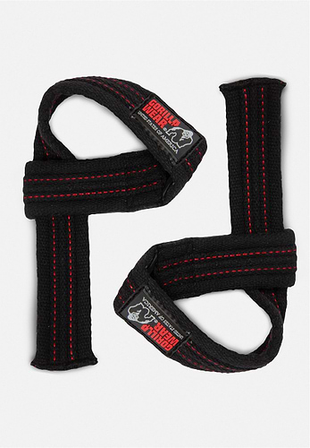 Poignées De Levage Gorilla Wear – Paire Noire, En Coton Et Néoprène, Avec Fermeture Velcro Renforcée