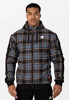 Kenton Zipped Jacket - Black/Blue - S Gorilla Wear