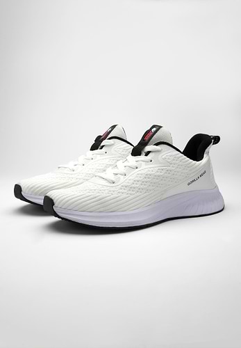 Black and white deals training shoes