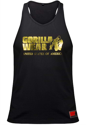 Gorilla Wear Classic Tank Top - Black/Gold –