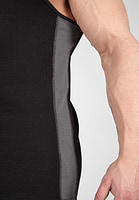 Richmond Rib Tank Top - Black/Gray - 2XL/3XL Gorilla Wear