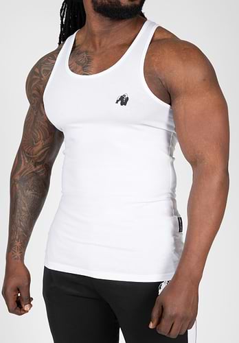 Adams Stretch Tank Top - Black - S Gorilla Wear