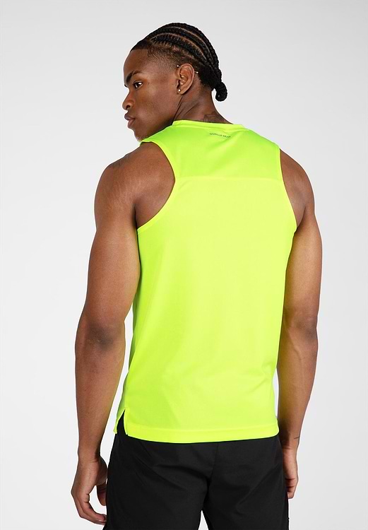 Washington Tank Top - Neon Yellow - M Gorilla Wear