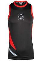 Hornell Tank Top - Black/Red - XS Gorilla Wear