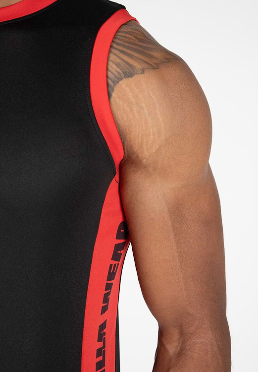 Hornell Tank Top - Black/Red - XS Gorilla Wear