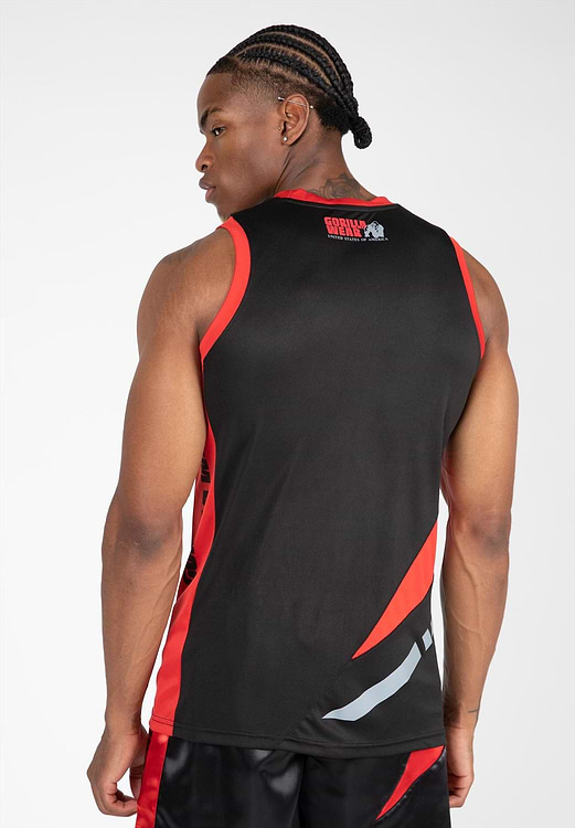 Hornell Tank Top - Black/Red - XS Gorilla Wear