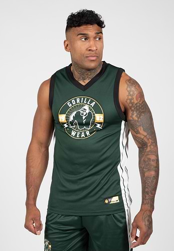 Orlando Jersey Tank Top - Black - L Gorilla Wear