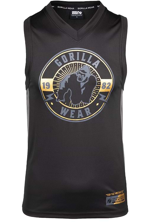 Orlando Jersey Tank Top - Black - S Gorilla Wear