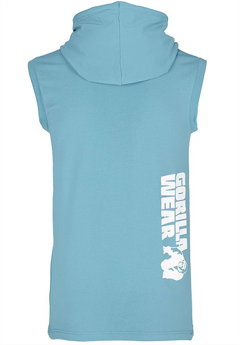 Oswego S L Hooded T Shirt Blue XL Gorilla Wear