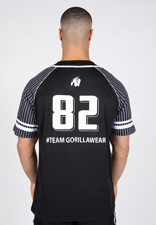82 Baseball Jersey - Black - XL Gorilla Wear