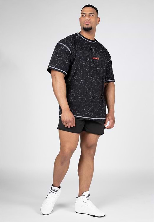 Saginaw Oversized T-Shirt - Washed Black - S Gorilla Wear