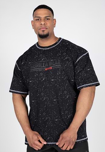 Saginaw Oversized T-Shirt - Black - 3XL Gorilla Wear