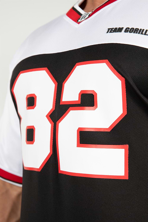 Trenton Football Jersey - Black/White - XL Gorilla Wear