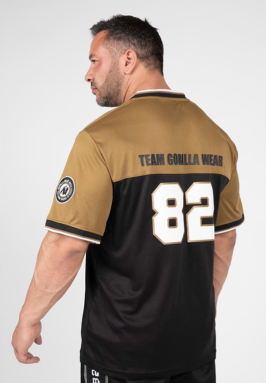 Trenton Football Jersey - Black/Gold - 2XL Gorilla Wear
