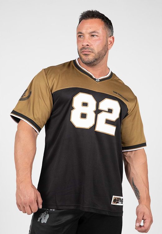 Trenton Football Jersey Black/Gold 2XL Gorilla Wear