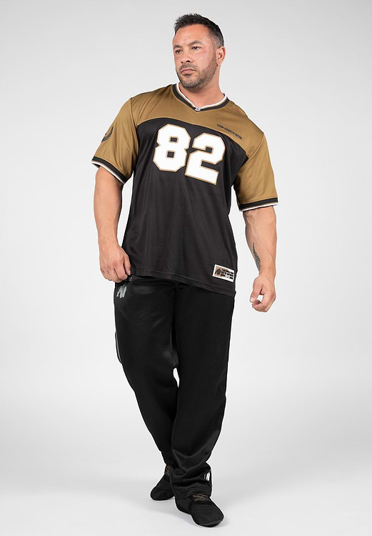 Trenton Football Jersey - Black/Gold - 2XL Gorilla Wear