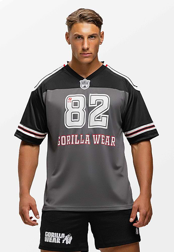 Tyler Football Jersey - Black/Red - 4XL Gorilla Wear