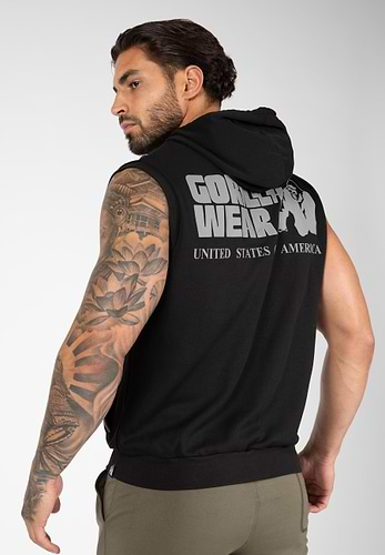 Lincoln Sleeveless Hoodie - Gray - XL Gorilla Wear