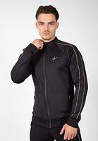 Black and gold track jacket hotsell